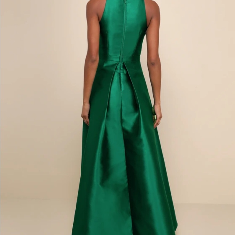 Lulu's Emerald High-Low Dress - Picture 4 of 4